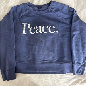 J Crew Crewneck Sweatshirt in Soft Blue